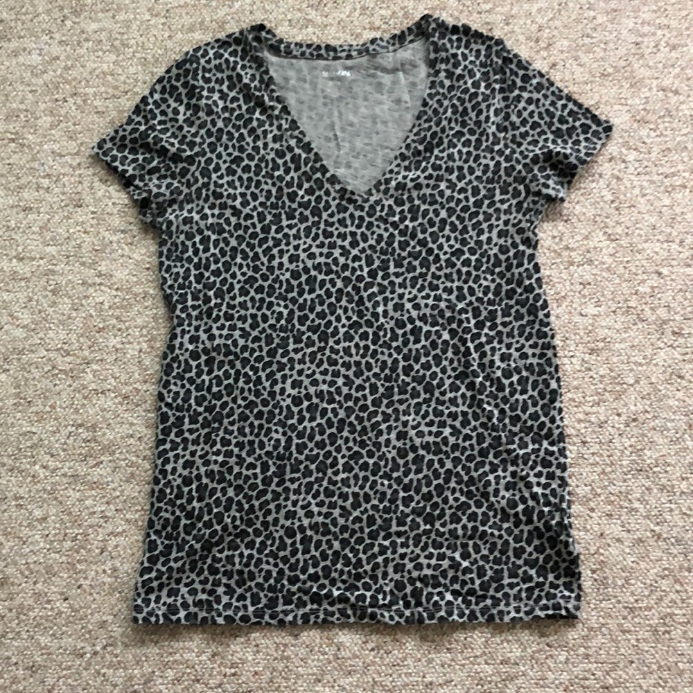 Black and Grey leopard t-shirt